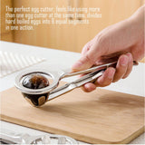 Best Utensils Stainless Steel Egg Slicer Wedger Cutter, Divides Hard Boiled Eggs Into Equal Segments In One Action In Australia - Darrahopens