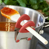 2pc Spoon Rest For Stove Top,Kitchen Utensil Holder Silicone Spoon Rest Non-Slip Spoon Holder Stove Organizer Pot Clip Holder