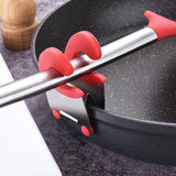 2pc Spoon Rest For Stove Top,Kitchen Utensil Holder Silicone Spoon Rest Non-Slip Spoon Holder Stove Organizer Pot Clip Holder
