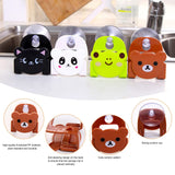 4pc Sponge Holder for Kitchen Cute Adhesive Kitchen Sink  Plastic Sink Sponge Rack Kawaii Cartoon Kitchen Dishr