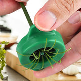 Scallion Slicer Morning Glory Separator Stainless Steel Scallion Cutter, Green Onion Shredder Knife Vegetable Shredder