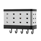 Kitchen Utensil Holder for Countertop with Compartments,Wall Mount Utensil Drying Racks,Self Adhesive Utensil with Drain Tray In Australia - Darrahopens