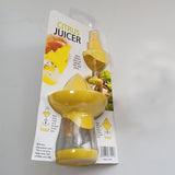 Citrus Squeeze Juicer & Mist Sprayer  Lemon and Lime Juicer and Reamer, Yellow Kitchen Gadgets Squeeze and Pour Juicer Reamer