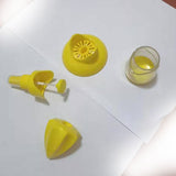 Citrus Squeeze Juicer & Mist Sprayer  Lemon and Lime Juicer and Reamer, Yellow Kitchen Gadgets Squeeze and Pour Juicer Reamer
