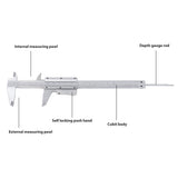 Vernier Caliper Calipers Measuring Tool Micrometer Carbon Steel Inch/Metric Range Dual Reading Scale Professional High Accuracy In Australia - Darrahopens