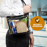 Stadium Approved Clear Tote Bag with Adjustable Strap, Front Storage Compartment, and Mesh Pockets -   lunch Bags In Australia - Darrahopens