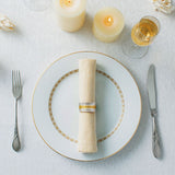 4pc Napkin Rings, Metal Gold Round Napkin Rings Buckles for Table Decorations, Wedding, Dinner,Party