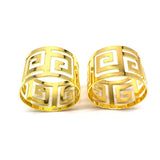 2pc Gold Napkin Rings Hollow Cut Metal Napkin Holder Dining Table Setting Napkin Rings Buckles for Party Banquet Dinner