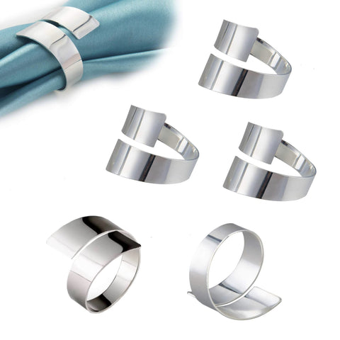 6pc Napkin Rings Set of  Metal Napkin Ring Holder for Thanksgiving, Christmas Dinner Table Setting, Wedding, Holiday Parties In Australia - Darrahopens