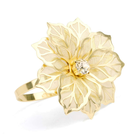 Alloy Napkin Rings with Napkin Ring Holders for Wedding Party Holiday Banquet Christmas Dinner Delicate Buckles Decor Favor In Australia - Darrahopens