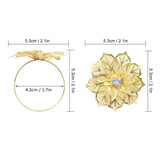 Alloy Napkin Rings with Napkin Ring Holders for Wedding Party Holiday Banquet Christmas Dinner Delicate Buckles Decor Favor In Australia - Darrahopens