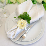 Alloy Napkin Rings with Napkin Ring Holders for Wedding Party Holiday Banquet Christmas Dinner Delicate Buckles Decor Favor
