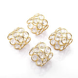 4pc  Crystal Beads Napkin Rings Handcraft Sparkly Decorative Napkin Rings for Cloth Napkins Napkin Ring Holders In Australia - Darrahopens