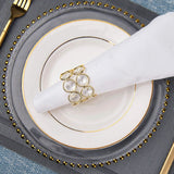 4pc  Crystal Beads Napkin Rings Handcraft Sparkly Decorative Napkin Rings for Cloth Napkins Napkin Ring Holders In Australia - Darrahopens