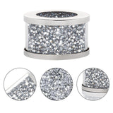 6pc Glass Napkin Ring Set of Glass Framed Crystal Napkin Holders,  Buckles  Crushed Diamond Table Settings Home Decor In Australia - Darrahopens