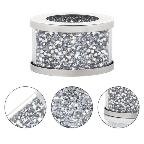 6pc Glass Napkin Ring Set of Glass Framed Crystal Napkin Holders,  Buckles  Crushed Diamond Table Settings Home Decor In Australia - Darrahopens
