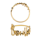 6pc Letter Napkin Rings , Metal Napkin Ring Holder Set Alphabet Napkin Buckles Holder Table Decor In Australia - Darrahopens