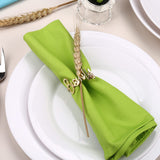 6pc Letter Napkin Rings , Metal Napkin Ring Holder Set Alphabet Napkin Buckles Holder Table Decor In Australia - Darrahopens