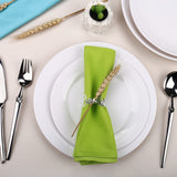 6pc Buckles Holder Table Decor for Wedding, Party, Christmas, Thanksgiving (Silver) Mardi Gras  with Metal Napkin Rings Holder In Australia - Darrahopens