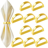 10 Pcs Stainless Steel Napkin Rings Metal Napkin Ring Holders Modern Ring Holder Buckles for Dinner Table Decor, Wedding In Australia - Darrahopens