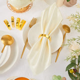 10 Pcs Stainless Steel Napkin Rings Metal Napkin Ring Holders Modern Ring Holder Buckles for Dinner Table Decor, Wedding In Australia - Darrahopens