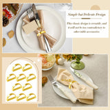 10 Pcs Stainless Steel Napkin Rings Metal Napkin Ring Holders Modern Ring Holder Buckles for Dinner Table Decor, Wedding In Australia - Darrahopens