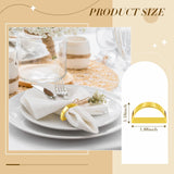 10 Pcs Stainless Steel Napkin Rings Metal Napkin Ring Holders Modern Ring Holder Buckles for Dinner Table Decor, Wedding