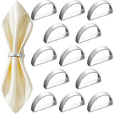 15pc  Easter Napkin Rings, Semicircle Metal Buckles, Napkin Rings for Dinner Table Decor, Wedding, Banquet, Valentines Day In Australia - Darrahopens