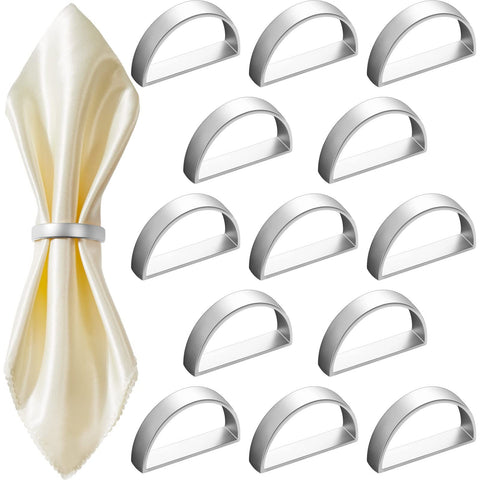15pc  Easter Napkin Rings, Semicircle Metal Buckles, Napkin Rings for Dinner Table Decor, Wedding, Banquet, Valentines Day In Australia - Darrahopens