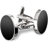 2PC Cufflinks For Men,  Shirt Cuff Links Shirt Accessories Unique Business Groom Wedding Black Silver Gold Jewelry Gift