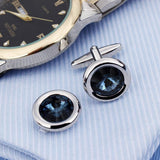 Cufflinks for Men with Crystal Cuff Links for Formal Business Wedding Shirts in Gift for Classic Tuxedo Shirt