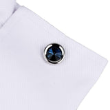 Cufflinks for Men with Crystal Cuff Links for Formal Business Wedding Shirts in Gift for Classic Tuxedo Shirt