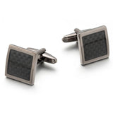 Mens Carbon Fiber Cufflinks and Shirt Studs Set Tuxedo Shirts Business Wedding Silver Black Gold Tone … In Australia - Darrahopens