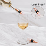 3PC Rose Gold Silicone Wine Stopper - Wine Bottle Stopper, Reusable Wine Corks, Wine Preserver Wine Saver Keep Wine Fresh In Australia - Darrahopens