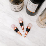 3PC Rose Gold Silicone Wine Stopper - Wine Bottle Stopper, Reusable Wine Corks, Wine Preserver Wine Saver Keep Wine Fresh In Australia - Darrahopens