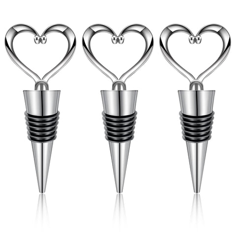 3PCS Wine Stopper Reusable Wine Stoppers Heart Shape Wine Beverage Bottle Stopper Bottle Cover Wine Outlet Cap In Australia - Darrahopens