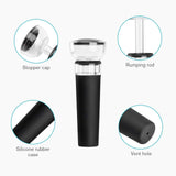 2pc  Wine Stoppers, Wine Bottle Stopper with Built-in Vacuum Wine Saver Pump Food-safe Silicone Caps, Keep Wine Fresh Up to In Australia - Darrahopens