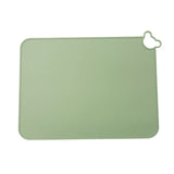 5PC Silicone Placemats for Baby Kids, Food Grade Non-Slip Eating Table Mats Portable Toddler Placemats for Dining Table