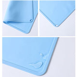 3PC  Kid Food Mat, Children Reusable Non-Slip Table Mats, Lightweight Food Grade Mats for Kids