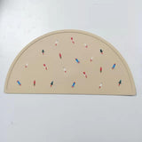 4PC Silicone Placemat for Kids | for Baby Non Slip Placemats for Kids Toddlers Food Table Mats Portable Toddlers Placemats for Dining Table