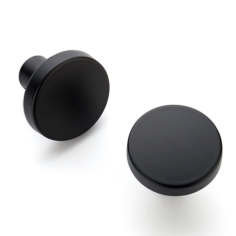 6PC Drawer Pulls Kitchen Cabinet Knobs Solid Round Dresser Drawer Knobs Matte Black Dresser  Hardware for Cupboard Drawer Pull In Australia - Darrahopens