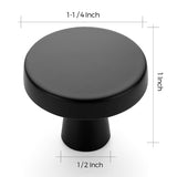 6PC Drawer Pulls Kitchen Cabinet Knobs Solid Round Dresser Drawer Knobs Matte Black Dresser  Hardware for Cupboard Drawer Pull In Australia - Darrahopens