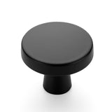 6PC Drawer Pulls Kitchen Cabinet Knobs Solid Round Dresser Drawer Knobs Matte Black Dresser  Hardware for Cupboard Drawer Pull