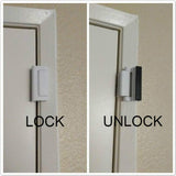 2PC Pack Door Reinforcement Locks with  Screws, Home Security Door Lock for Toddler, Childproof Door Lock Night Lock Withstand