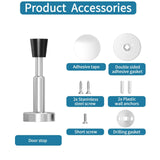 Door Stops Stainless Steel Door Stoppers with Hydraulic Shock Absorption, Natural Finish, Spring-Loaded, Height Door Stop In Australia - Darrahopens