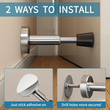 Door Stops Stainless Steel Door Stoppers with Hydraulic Shock Absorption, Natural Finish, Spring-Loaded, Height Door Stop In Australia - Darrahopens