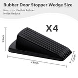 4PC Door Stoppers, Premium Rubber Stoppers Wedge, Stops for Carpet Heavy Duty Door, Bottom of on Tile, Concrete, Carpet In Australia - Darrahopens