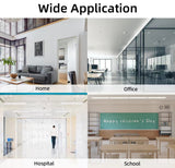4PC Door Stoppers, Premium Rubber Stoppers Wedge, Stops for Carpet Heavy Duty Door, Bottom of on Tile, Concrete, Carpet