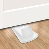 4 PC Premium Rubber Door Stop Wedge, Prevent The Lock-Outs,Floor Sturdy Stackable Door Stop for Carpet Heavy Duty Door
