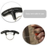 Pocket Chainsaw, Wire Saw, Rope Saw, Emergency Outdoor Survival Gear, Stainless Steel Folding Chain Hand Saw, Rope Kit